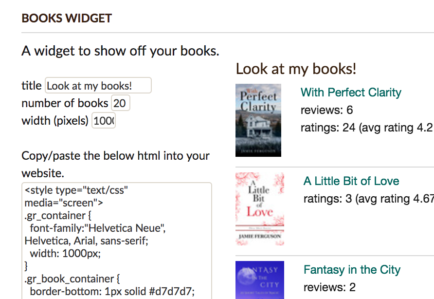 Adding a Goodreads books widget to your author website - Blackbird ...